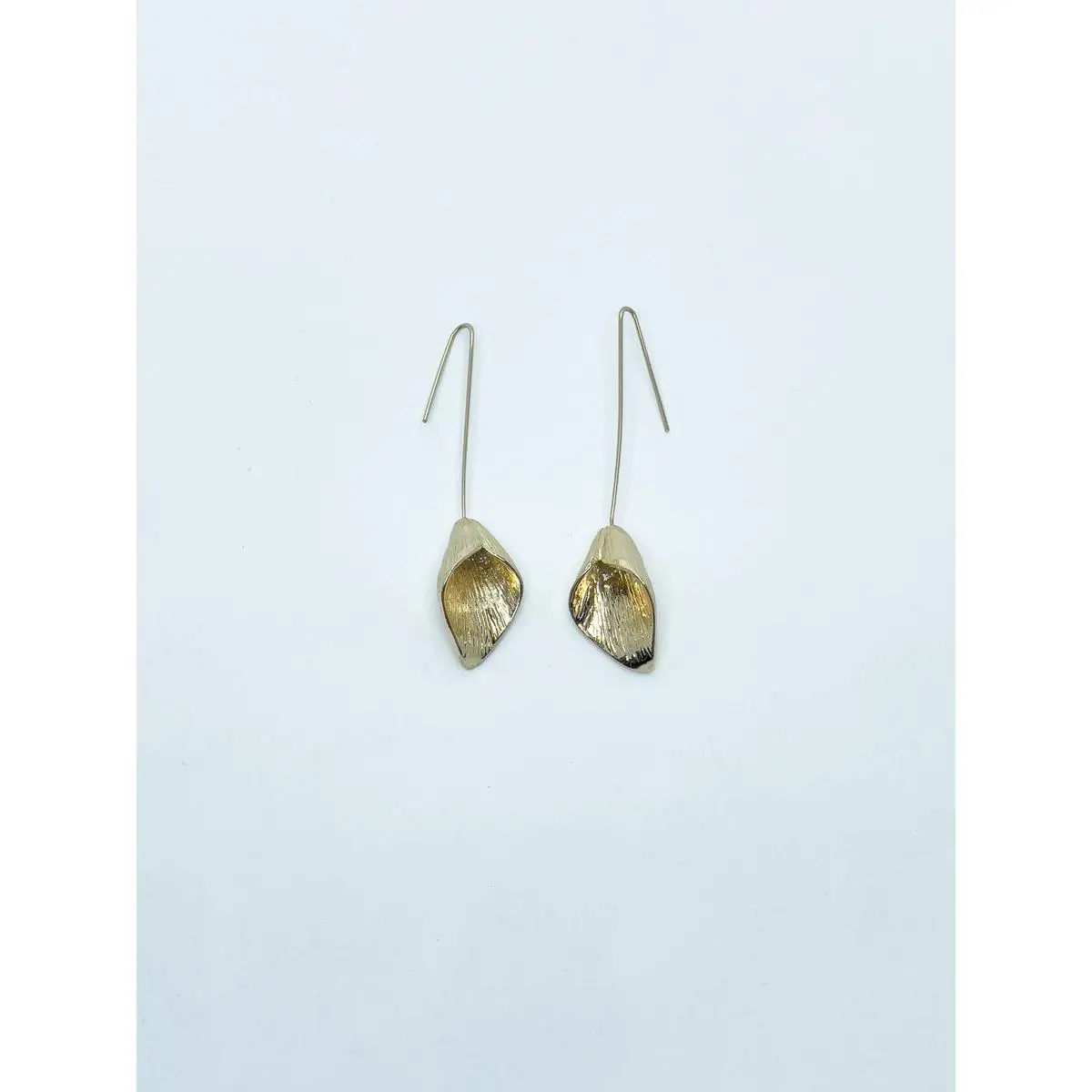 Koroshi Pendientes Colgantes Mujer Diseño Flor – Koroshi Dorado