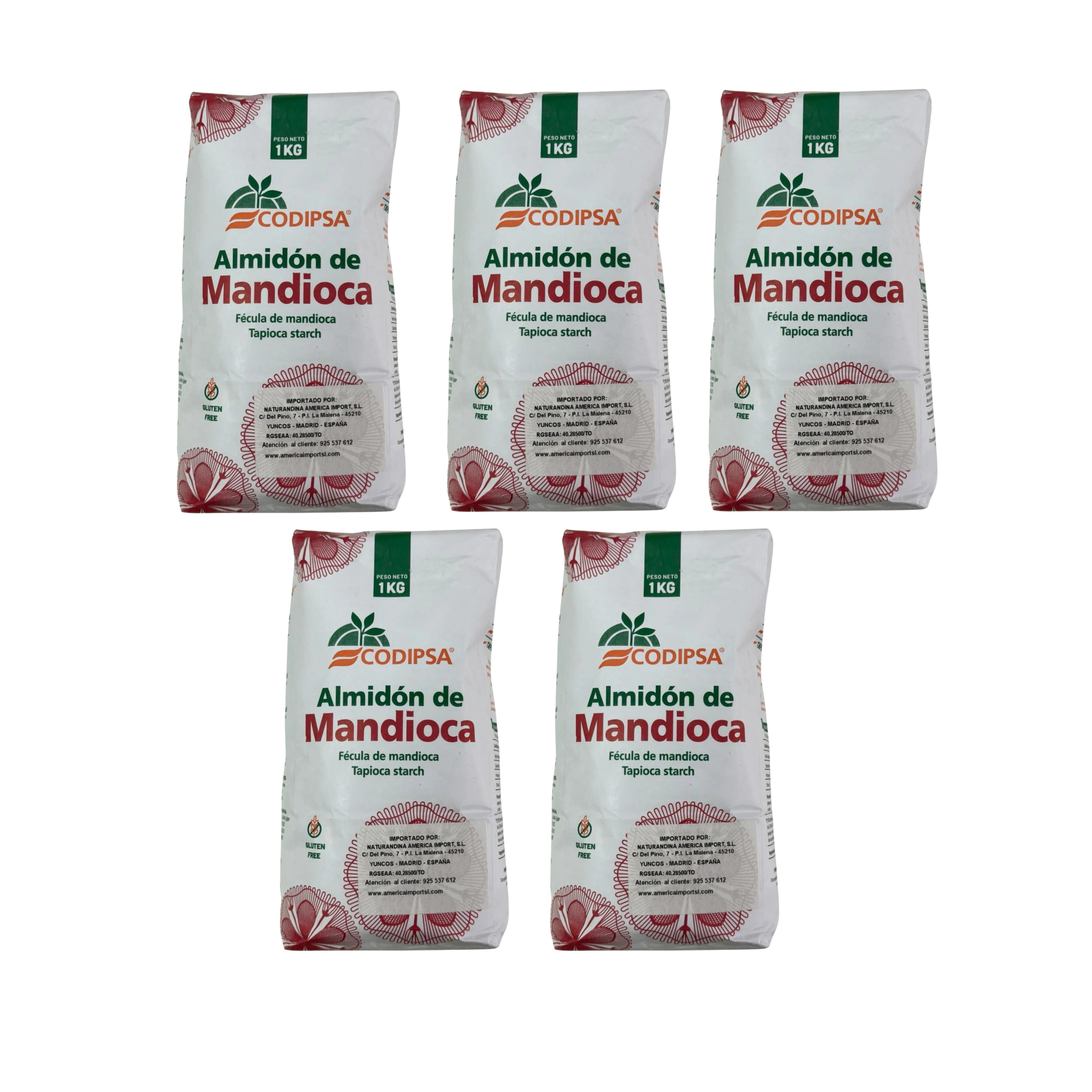 ALMIDÓN DE MANDIOCA 1KG. CODIPSA. ALTA CALIDAD. ALIMDON DE YUCA