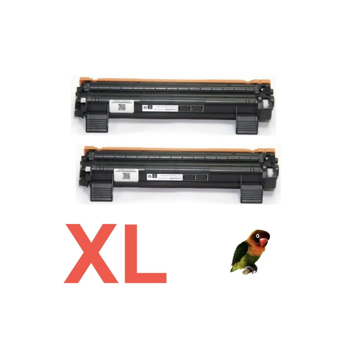 2 Toner Compatibles Brother TN1050 XL Alta Capacidad Jumbo 2000c 5%