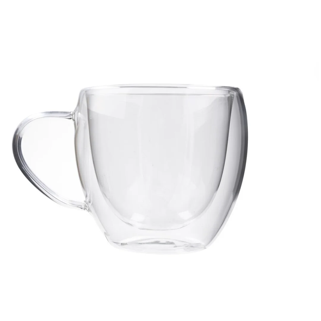 Gissed-Taza de Café/Espresso de Doble Pared de Borosilicato 80ml - Disponible en Sets de 2, 4 y 6