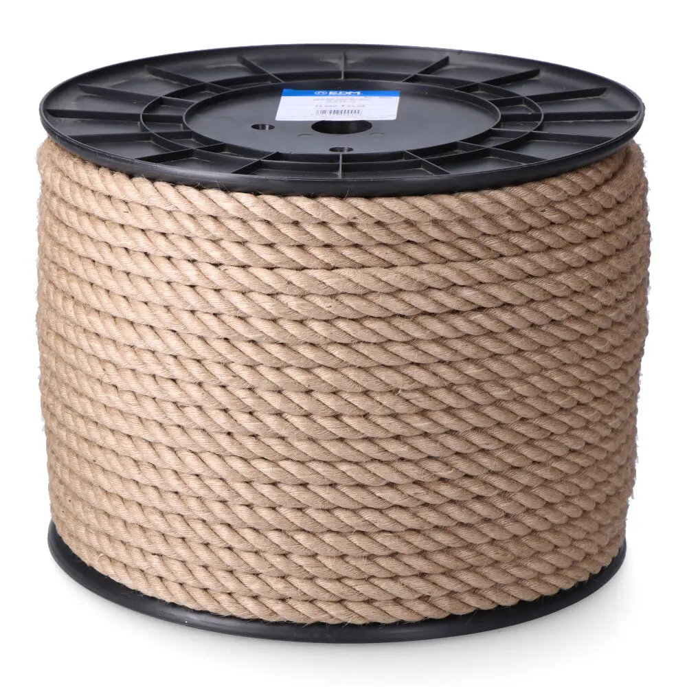 CUERDA YUTE NATURAL 3 CABOS CALIBRE 12 mm x 100 m