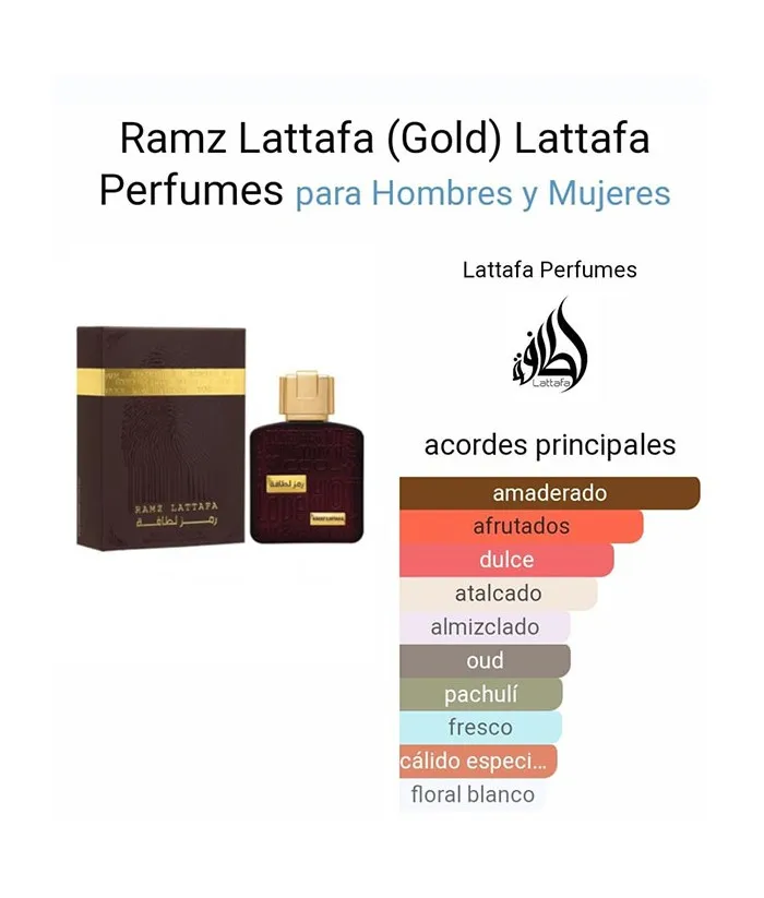 Ramz Lattafa (Gold) - Eau De Parfum, with Sprayer, 100 ml