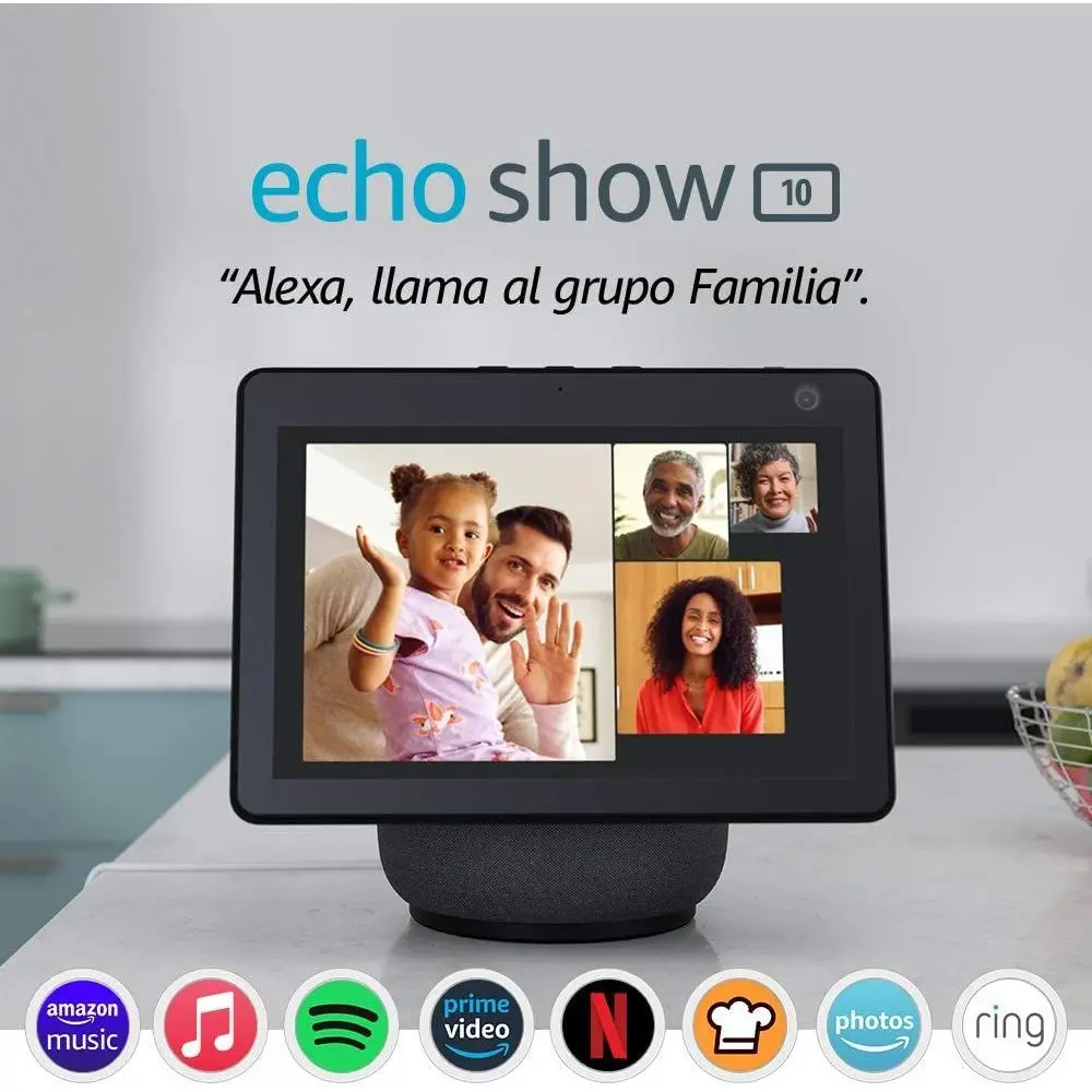 Amazon echo show 10 (3rd generation) smart hd screen with motion and alexa - smart speaker