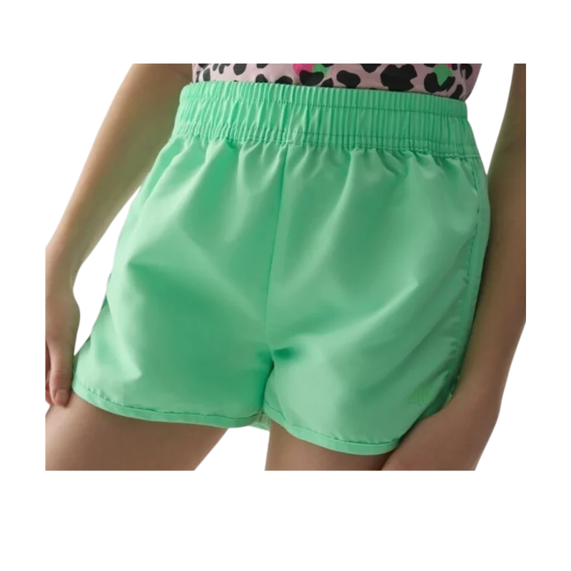 Bermuda 4f Board Verde Fluor Niña Pantalón Baño Y Playa 42n