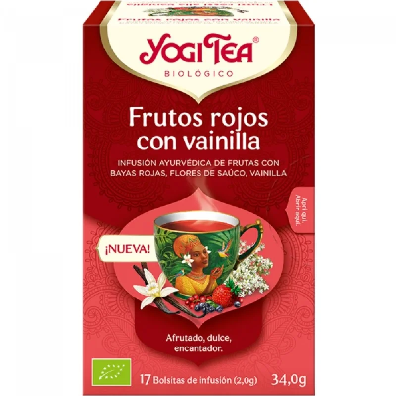 YOGI TEA FRUTOS ROJOS VAINILLA 17 BOLSAS