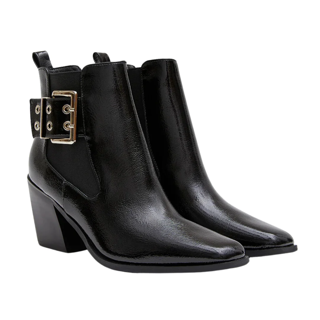 NAKLOE – Botines de mujer – Botines mujer – Botines negros mujer – Botines mujer negros – Botines