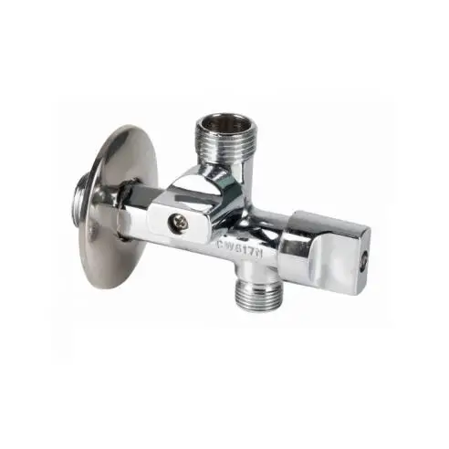 GENEBRE Grifo Escuadra 2 Salidas Independientes 1/2" 3/8" Genebre G30620403