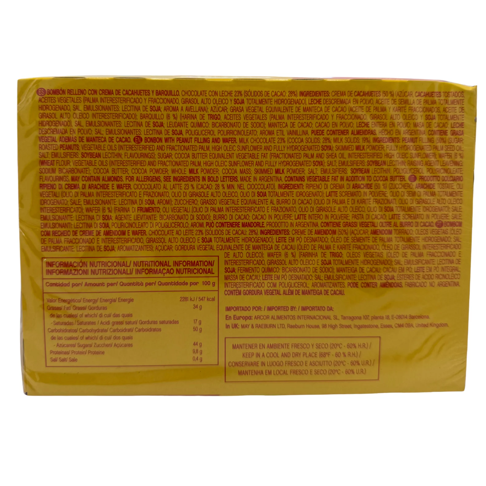 Bon o bon peanut chocolates 450 g - argentine classic - qumir