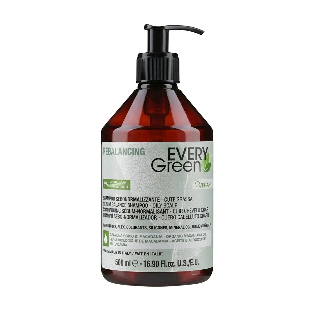 EVERY GREEN Champú 500Ml-Rebalancing- sebonormalizante - Vegano