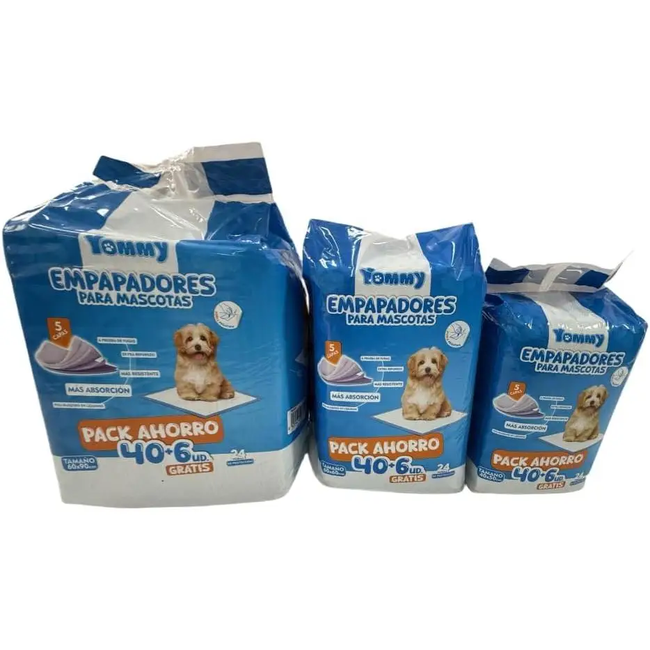 C.A | Empapadores para Perros 🐶 5 Capas | Ultra Absorbentes | Secado Rápido | Control de Olores | 40 + 6uds