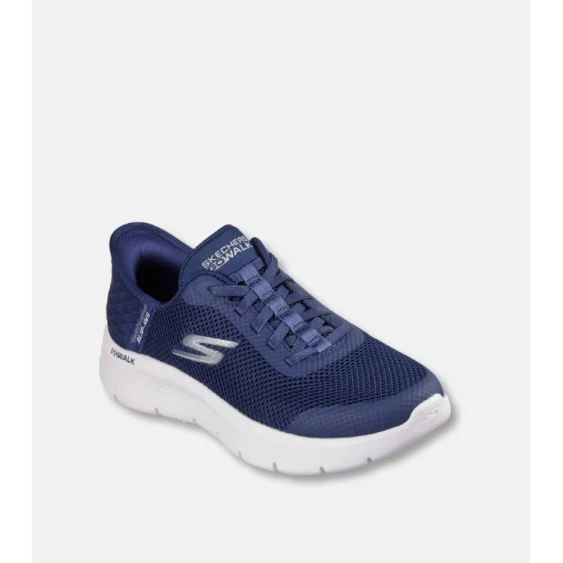 Zapatillas casual para Caminar Mujer Skechers Slip-Ins Go Walk Flex en color Azul y Blanco-124836/NVW SKECHERS
