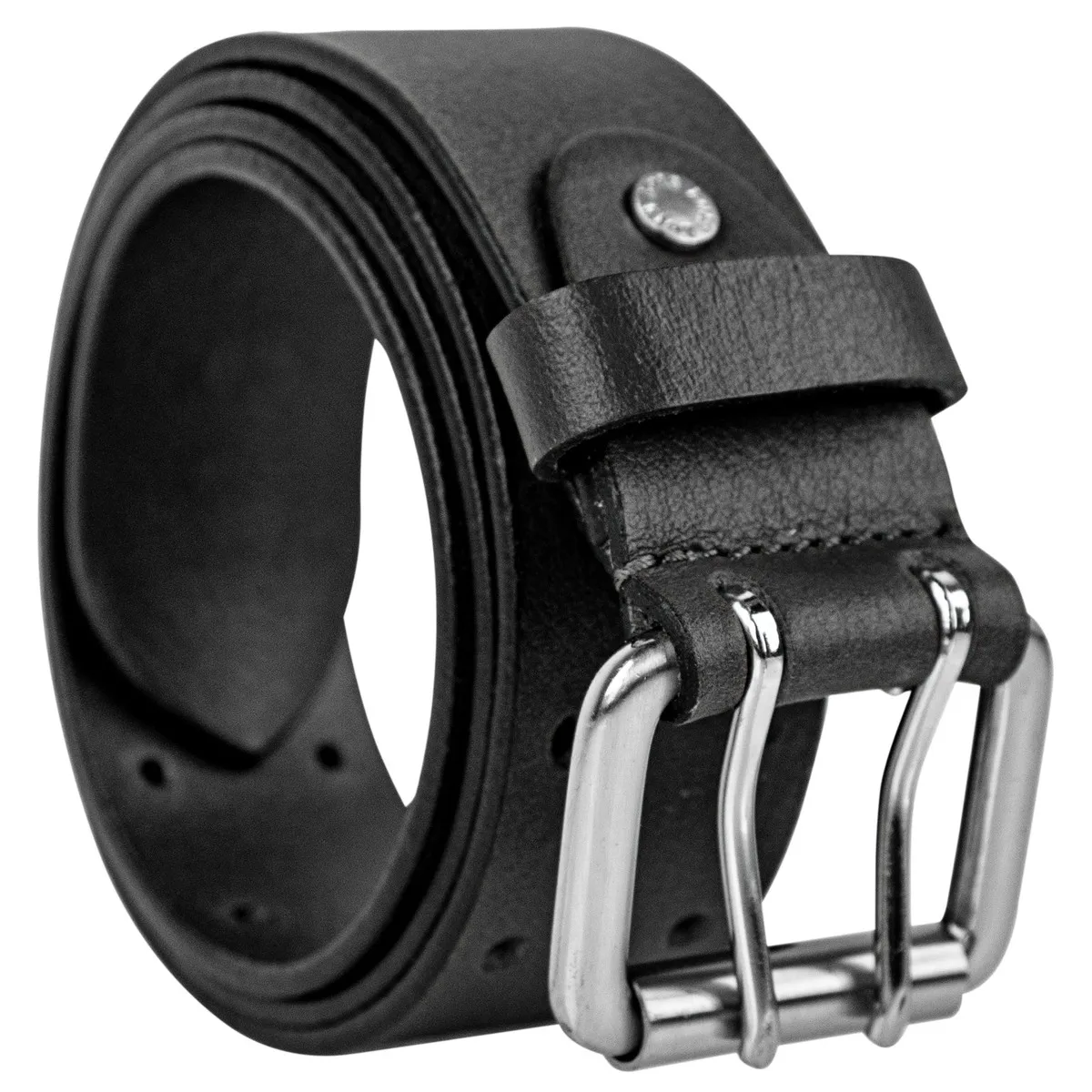 Cinturon Hombre - Cinturones Hombre De Piel Genuina Con Hebilla Cinturon De Metal - Cinturón Hombre Ideal Para Uso Diario - Cinturones Hombre Cuero De Marca Lois 501002