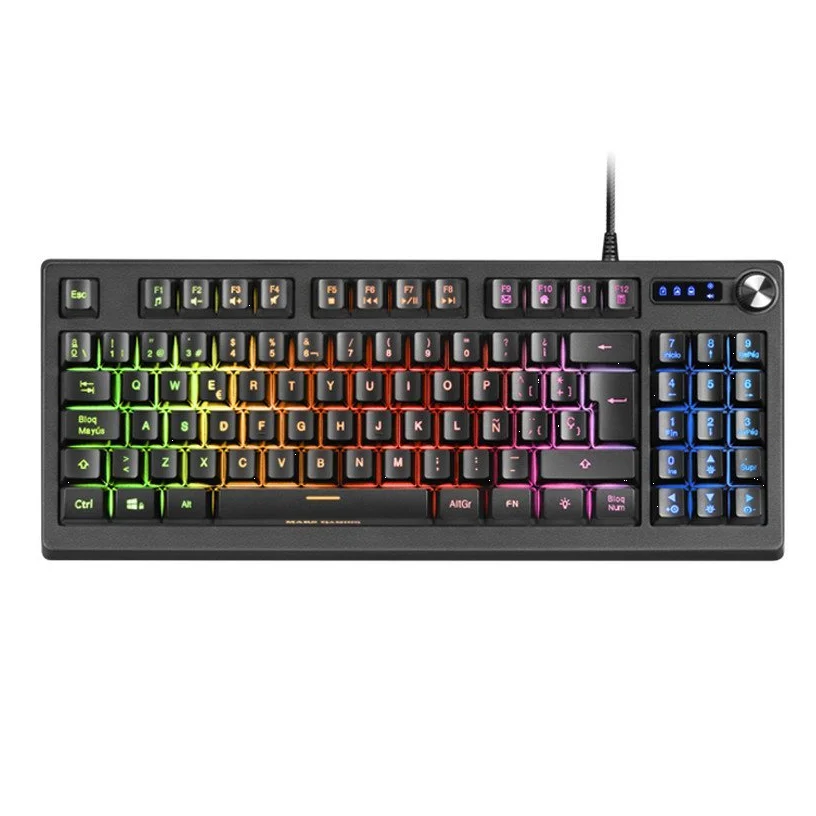 MKREVO RGB hybrid keyboard Mars Gaming with numeric Pad