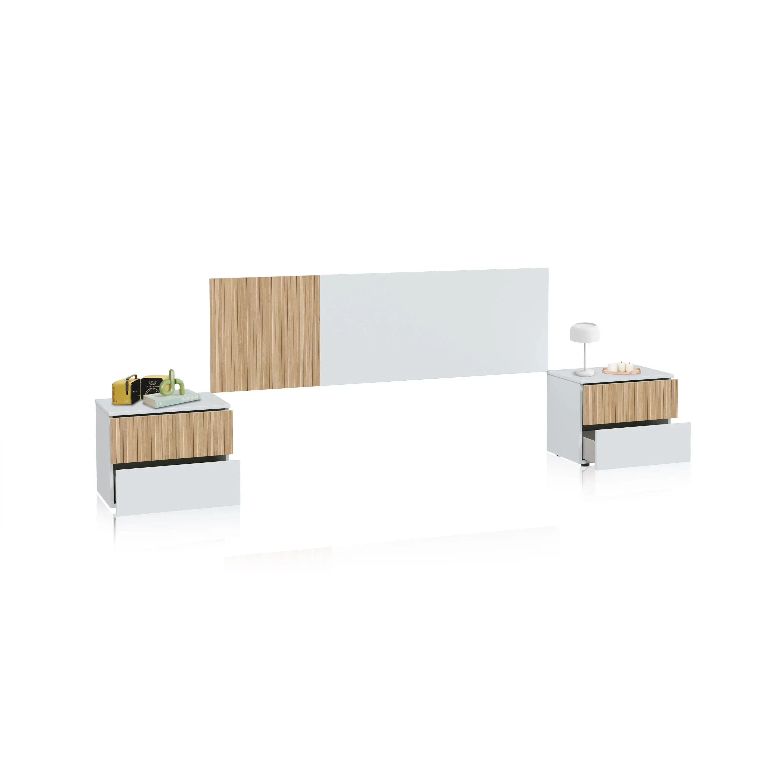 Habitdesign -Cabecero con mesitas Nitza