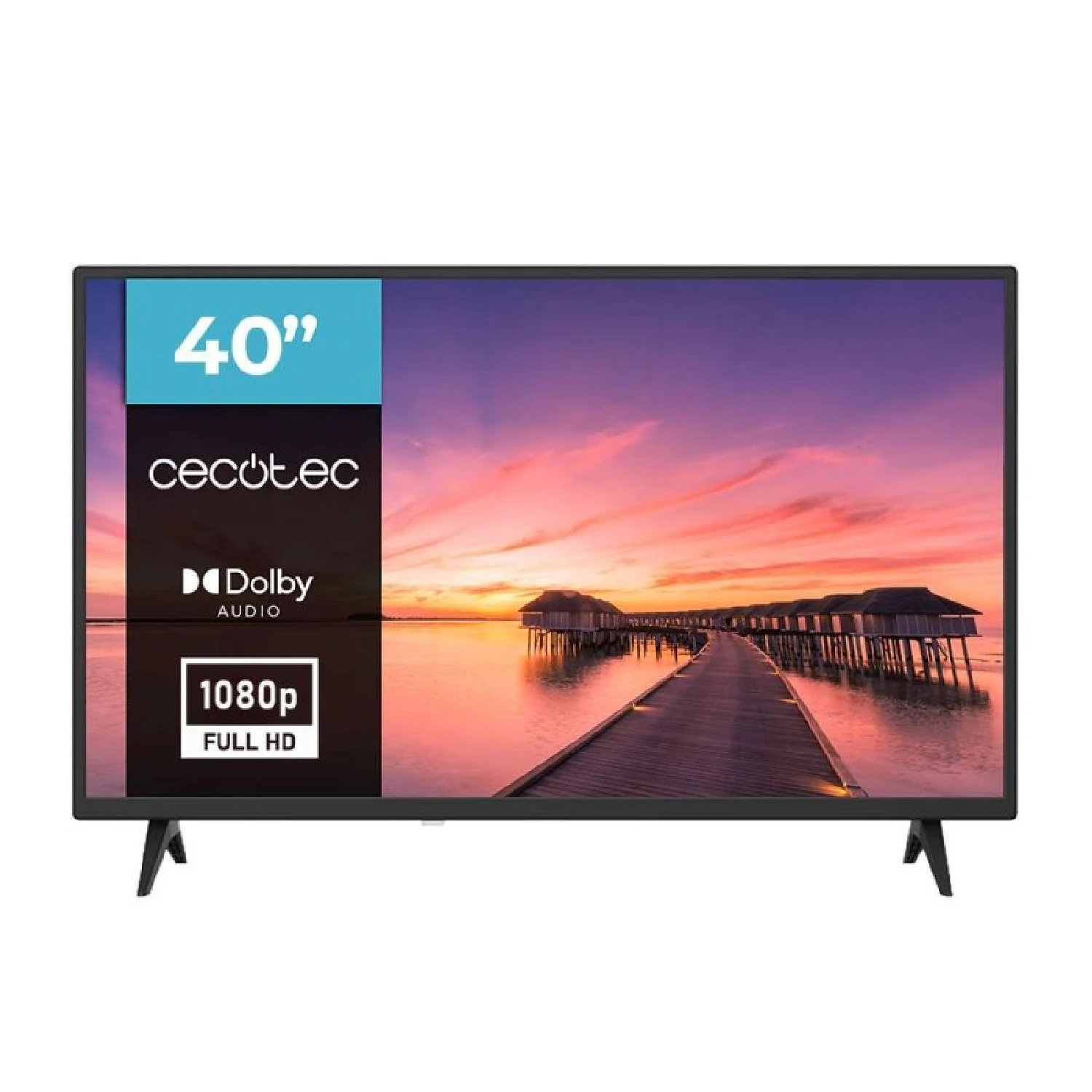 Cecotec TV, Televisor LED de 40 Pulgadas con Resolución Full HD 0 Series 0040. Sistema Dolby, Sintonizador DVB_T/T2/C/S/S2