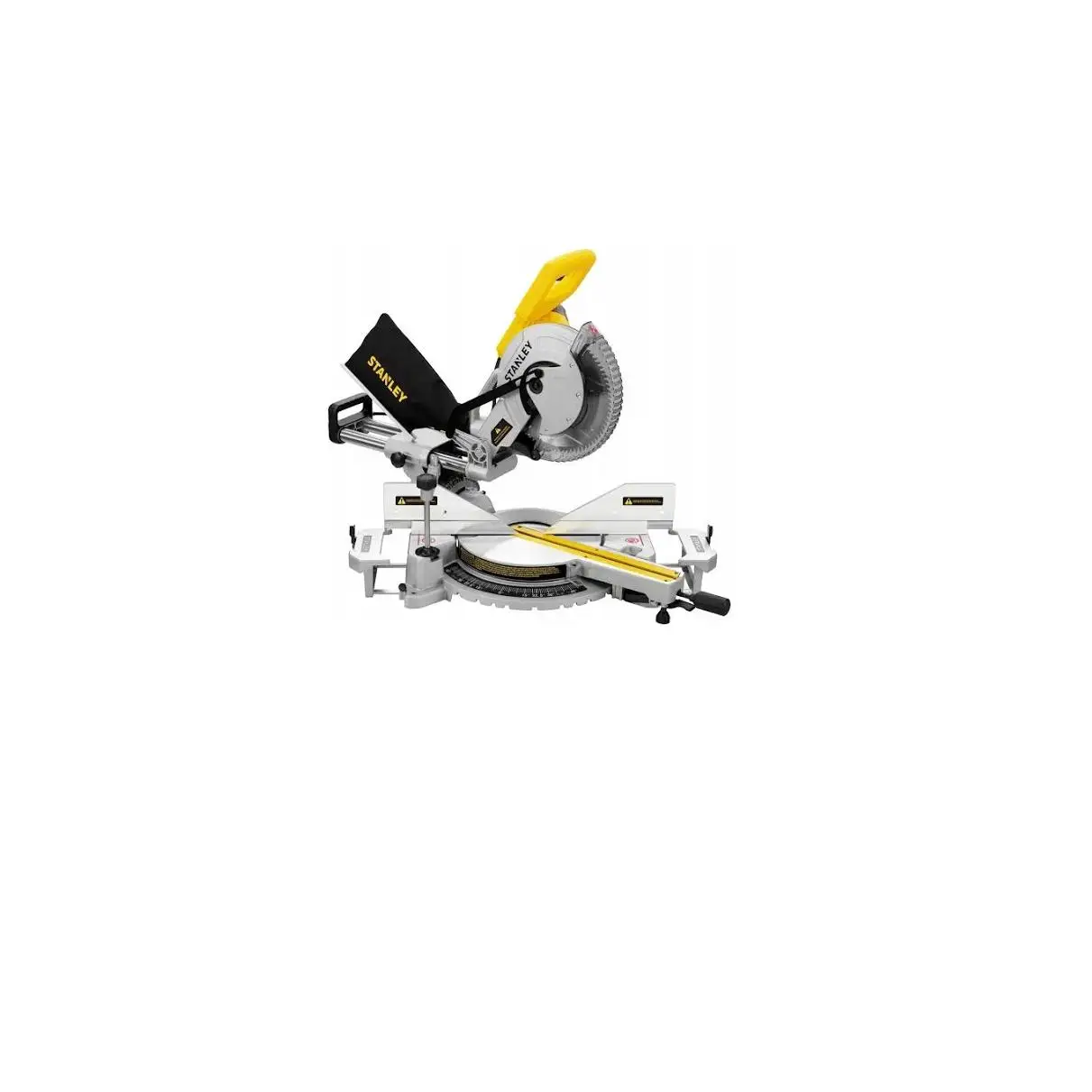 Stanley SM1800, Sierra de inglete 254 mm/1800W con avance, potente y precisa para cortes en madera y metales no ferrosos, ideal para trabajos profesionales