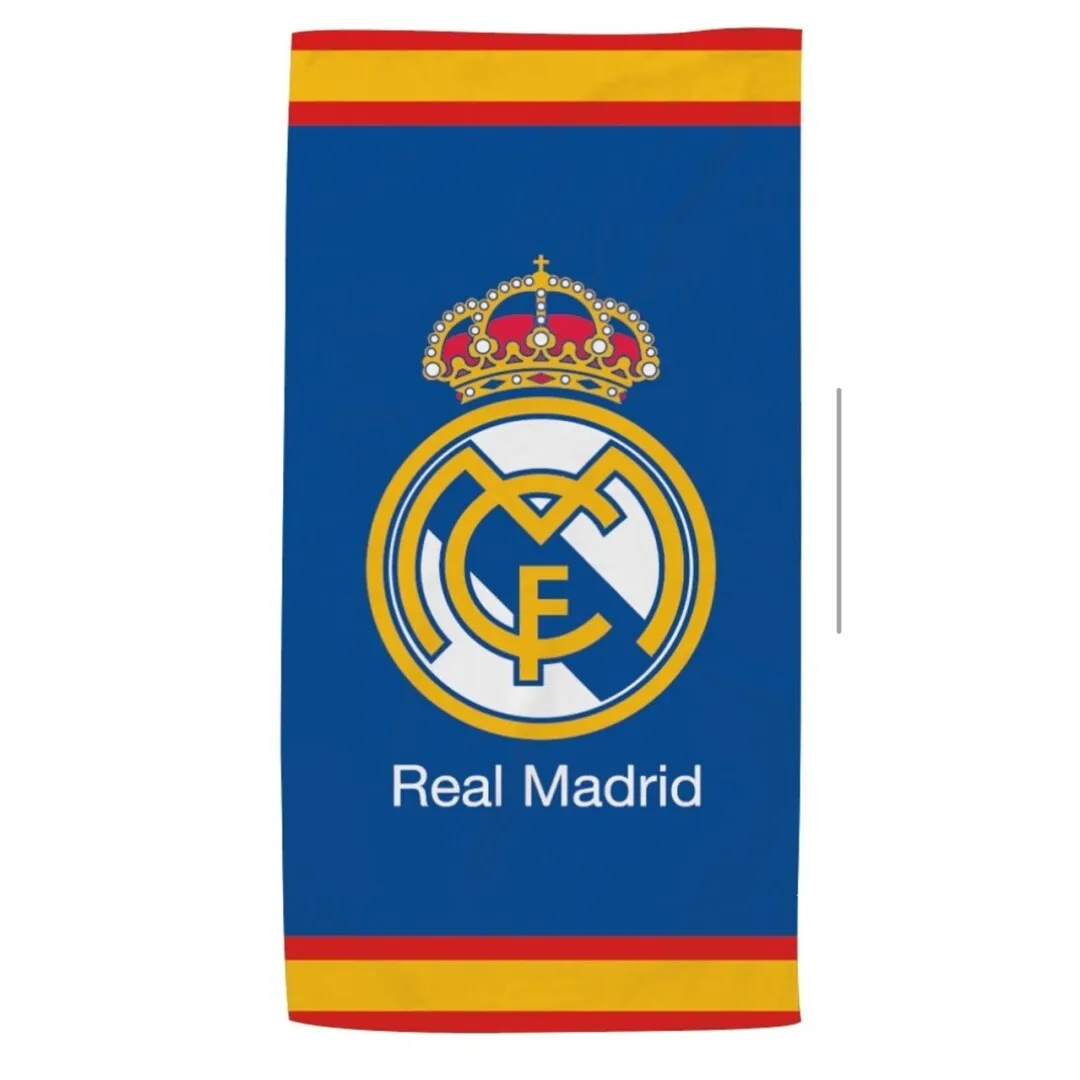 Toallas de Playa Real Madrid – Microfibra 100%, Secado Rápido y Diseño Exclusivo (140x70 cm)