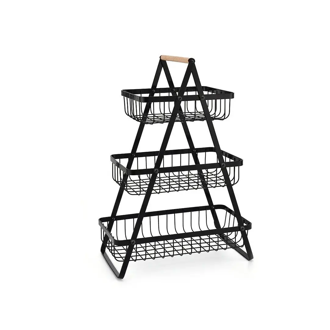 ZYLX SHOPPING – Cesta organizadora metálica Confortime 2 o 3 niveles multiusos para cocina y hogar