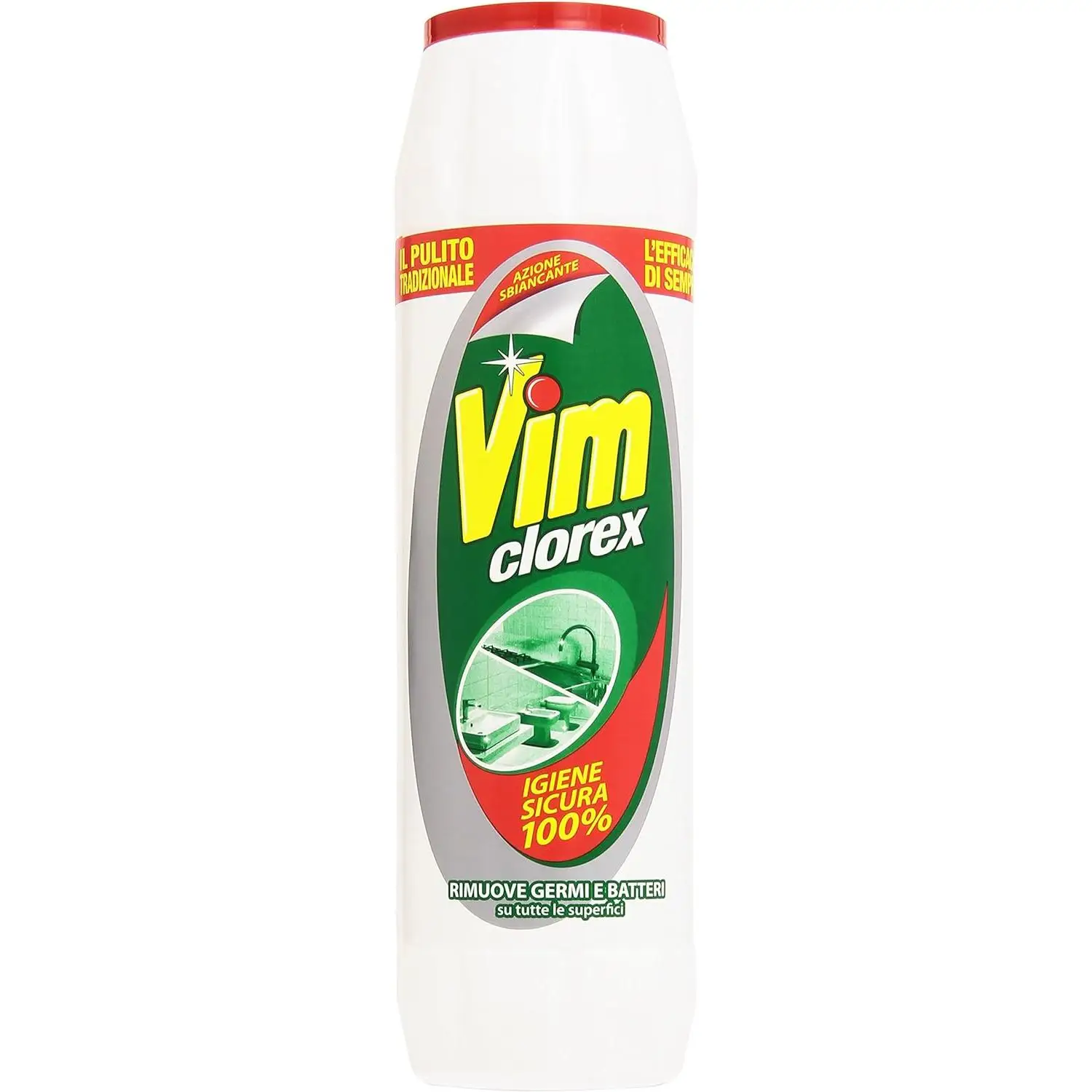 Vim Clorex - Limpiador desinfectante, higiene segura 750 g