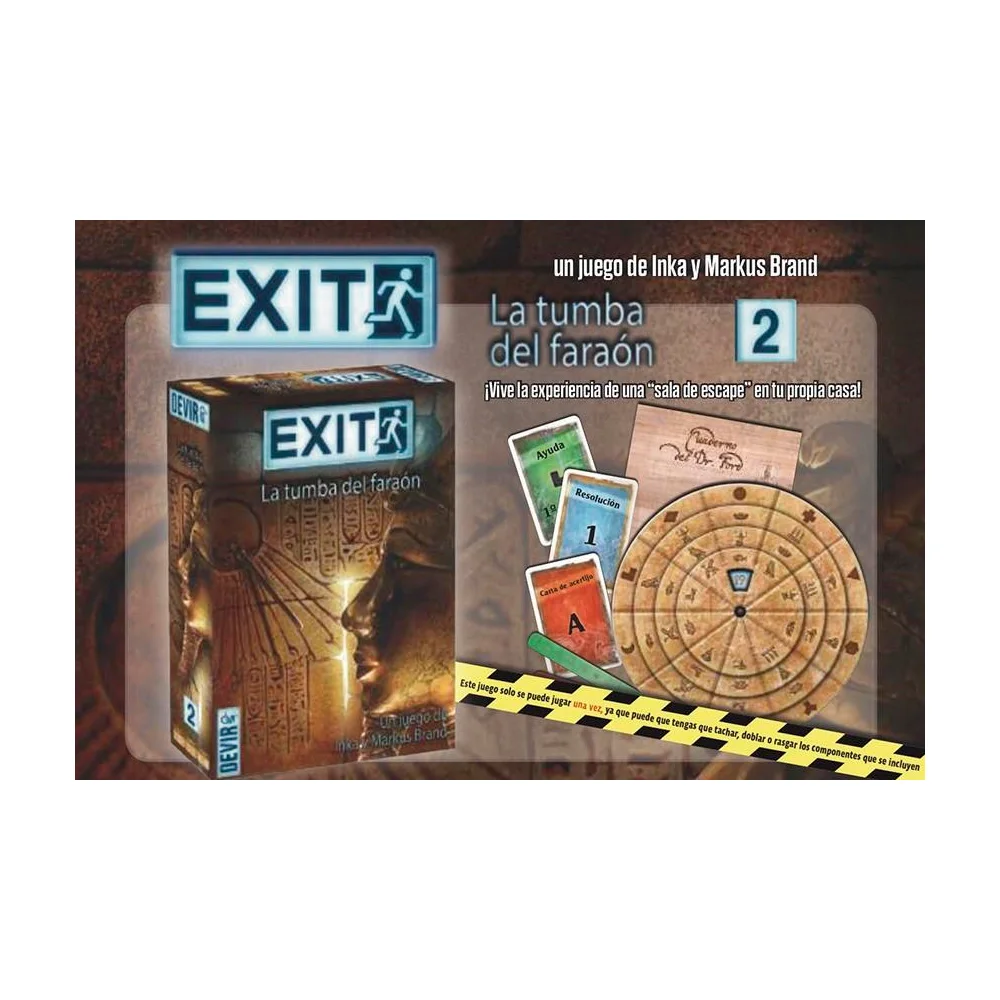 Exit the tomb of the Pharaoh the card game-brand new-Devir-cards- (Exit Volume 2)