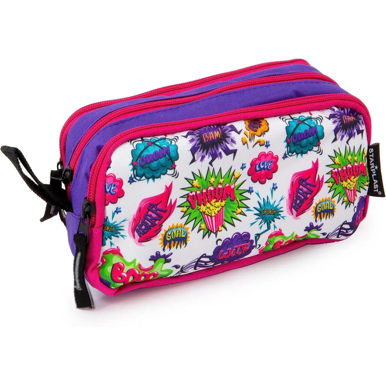 Estuche Escolar Porta Todo, 3 Cremalleras, 3 Compartimentos, Gran Capacidad, Multiuso, para Uso Escolar, Trabajo, Universidad