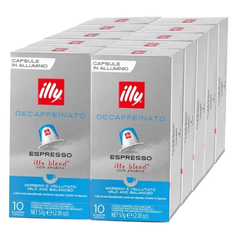 Master decaffeinated illy 100 capsules 8003753168111