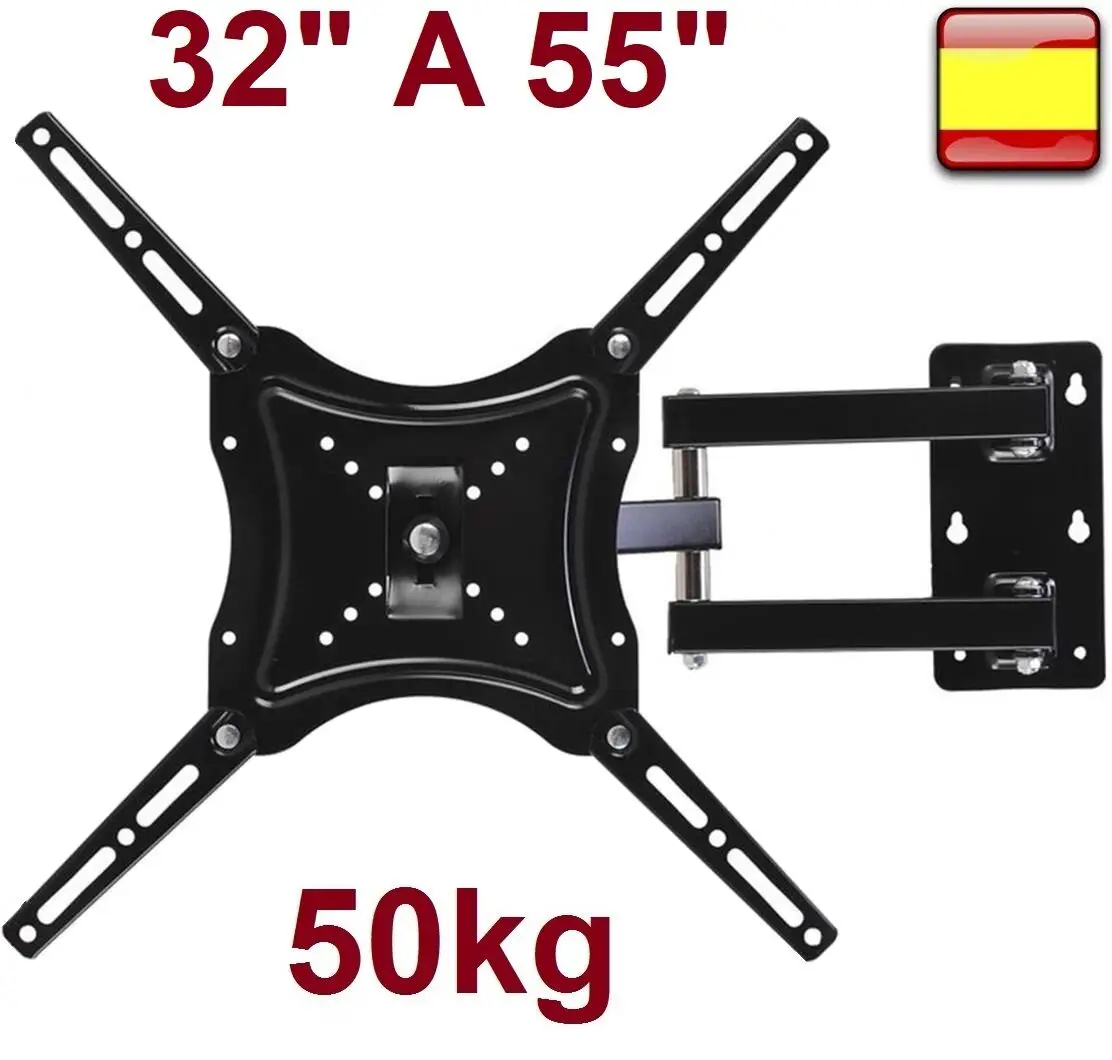 Hzone 14-55 inch (35-155 cm) Universal TV wall mount, extendable 50kg capacity,