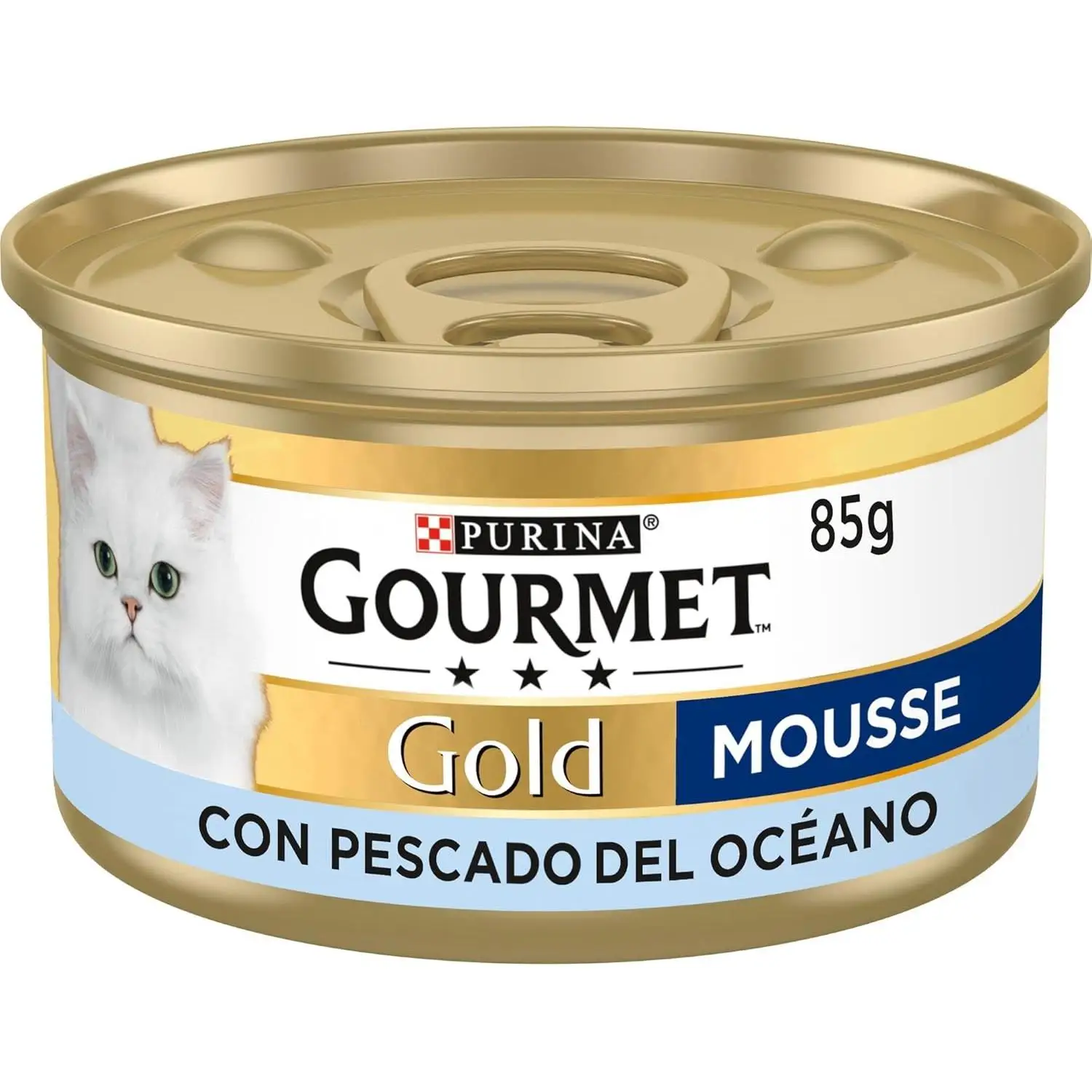 Gourmet Gold Mousse Pescado del Océano. Pack 24 latas - Comida húmeda para gatos sabor oceano (pack 24 latas)