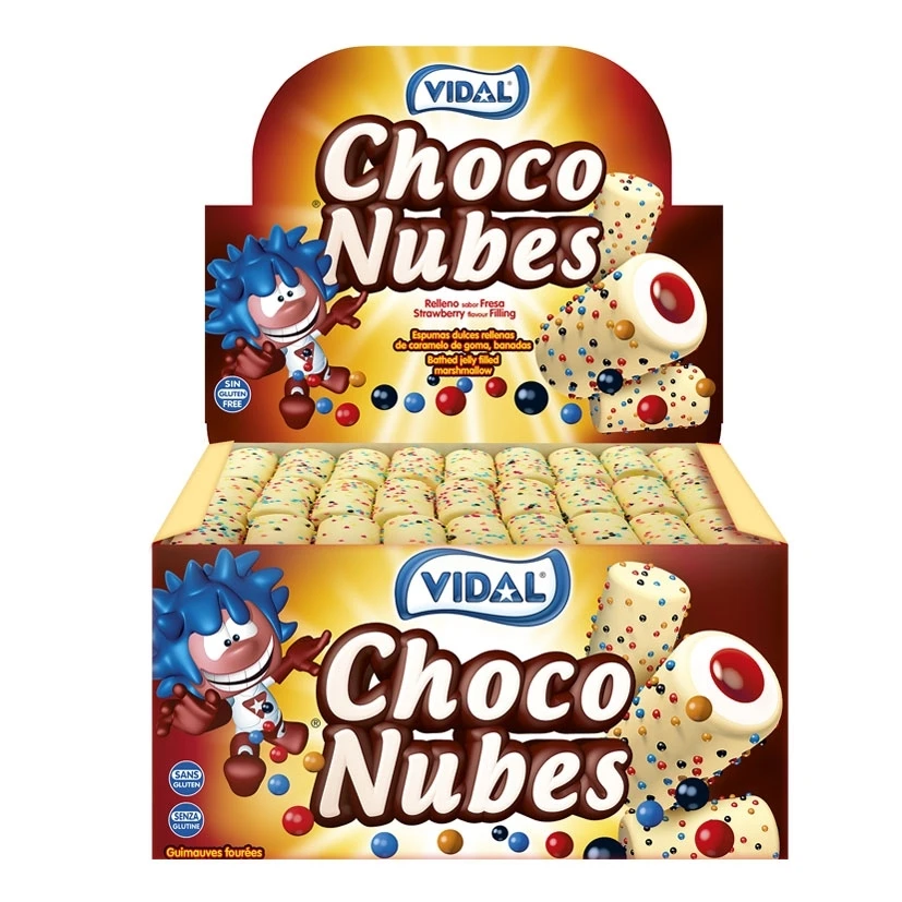 CHOCONUBES RELLENAS VIDAL 75 UNDS - SIN GLUTEN