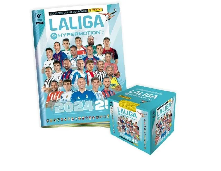 Panini the League box 50 envelopes or Album + box 50 envelopes LALIGA HYPERMOTION 2024/25 official and original guaranteed protection for shipping 2 models to choose