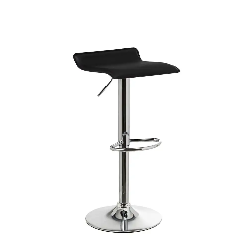 Taburete giratorio de polipiel y metal de Lola Home