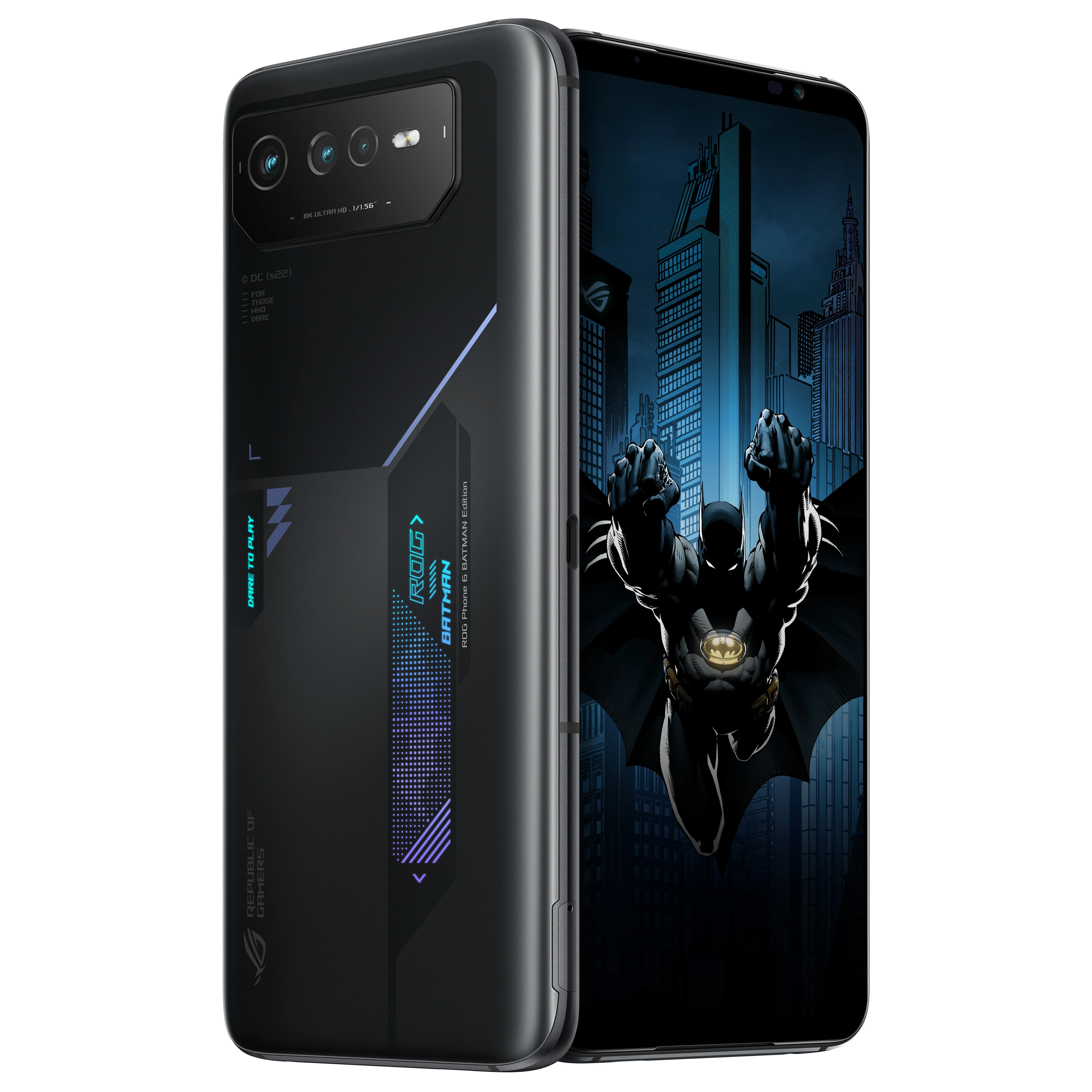 ASUS ROG Phone 6 BATMAN Edition 17,2 cm (6.78") SIM doble Android 12 5G USB Tipo C 12 GB 256 GB 6000 mAh Negro