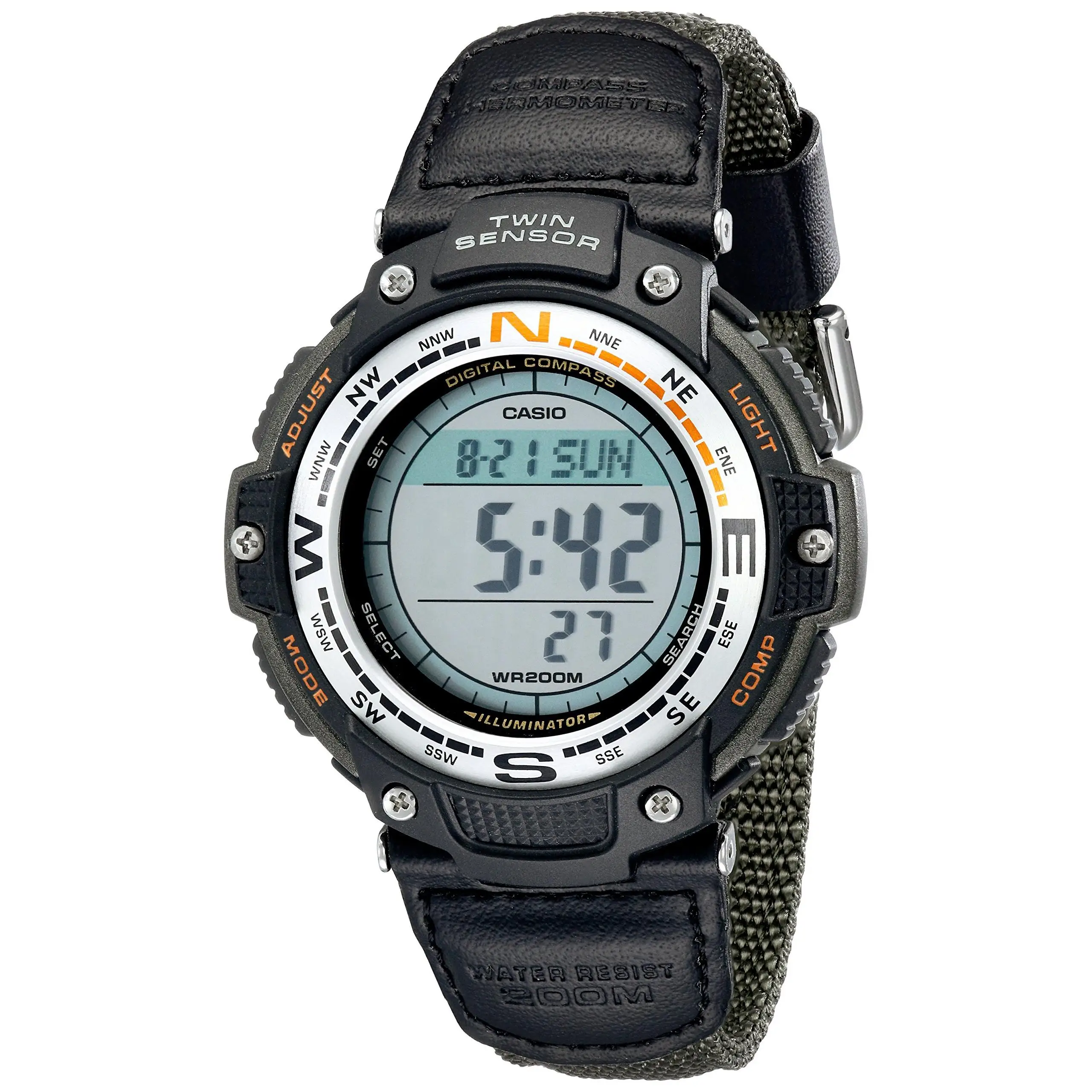 Casio TWIN SENSOR SGW-100B-3V: La Relojera Ideal para Aventuras al Aire Libre
