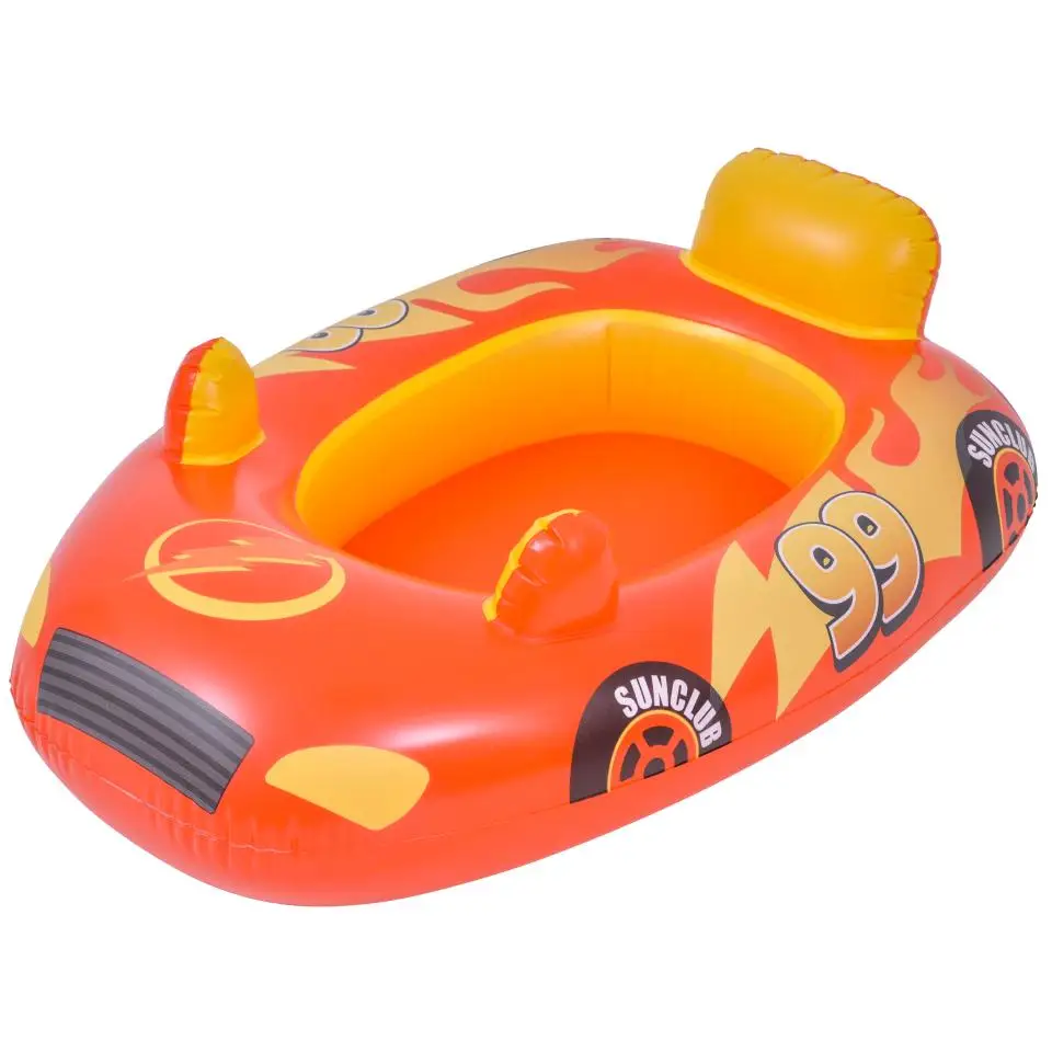 Barca hinchable KIDS Boat de 86x60x5cm con dos colores posibles rosa y naranja (37621) +REGALO Pelota Hinchable Playa Multicolor