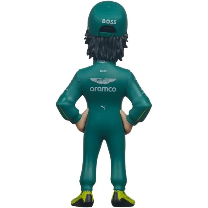 Minix formula 1 aston martin fernando alonso figure model 107 - original - collectible miniature figures for display - gift idea - official merchandise - toys for children and adults - fans