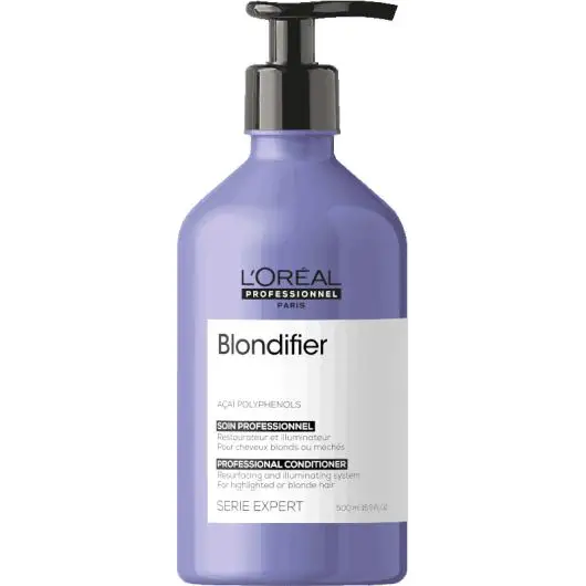Acondicionador Blondifier Gloss Iluminador y Neutralizante 500ml L`Oréal Serie Expert