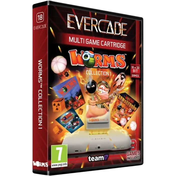 Cartucho con Juegos Worms Collection 1 para Videoconsola Evercade