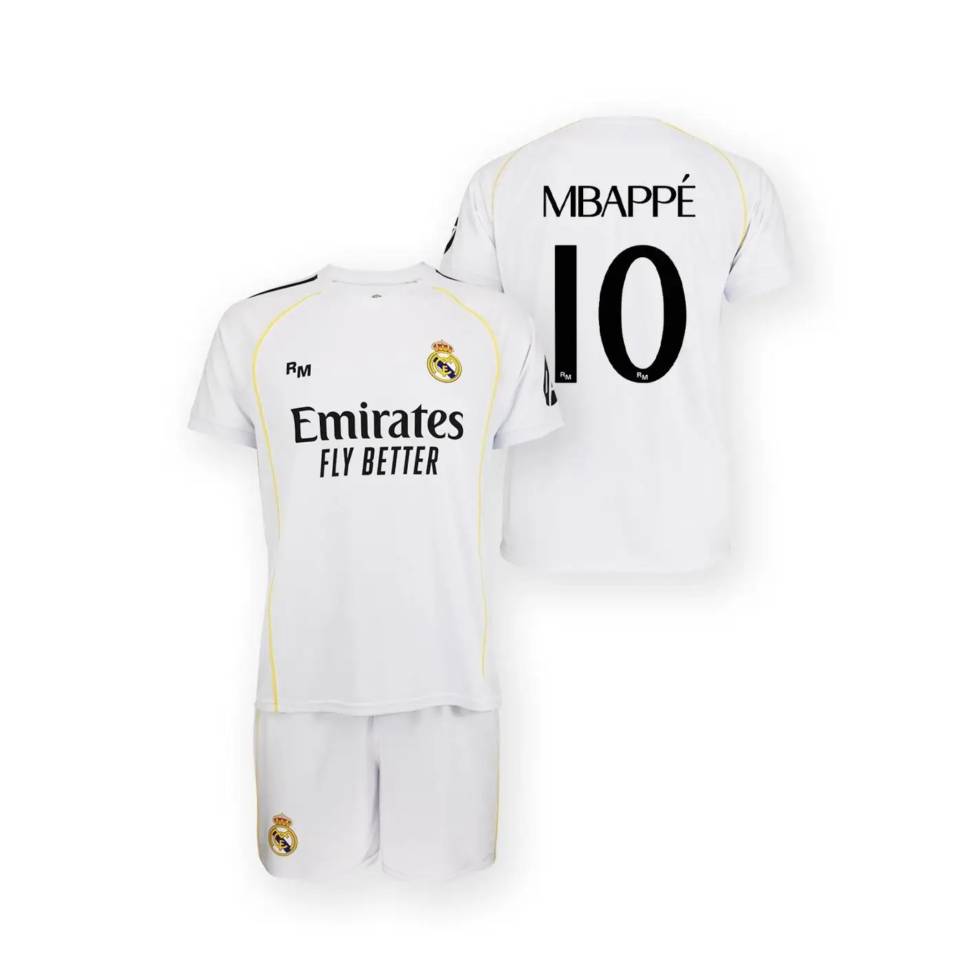 Real Madrid Conjunto Infantil 1a equipación 25-26 - Réplica Oficial Mbappe