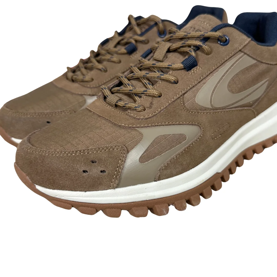 Camel active leather sneakers with non-slip water-resistant tex technology
