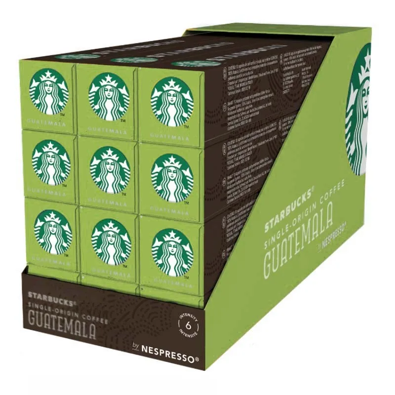 Café Guatemala Starbucks 120 Cápsulas Compatibles Nespresso