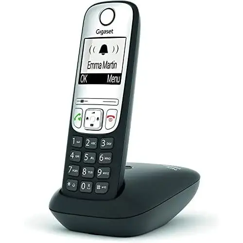 Gigaset A690 - Teléfono inalámbrico - Gran Pantalla gráfica - Calidad de Audio Superior - perfiles de Sonido Ajustables - función Manos Libres - función no Molestar- Color Negro