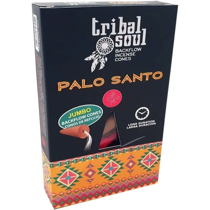 Tribal reflux incense cones Soul - Palo Santo - Blackflow - 1 box of 10 cones