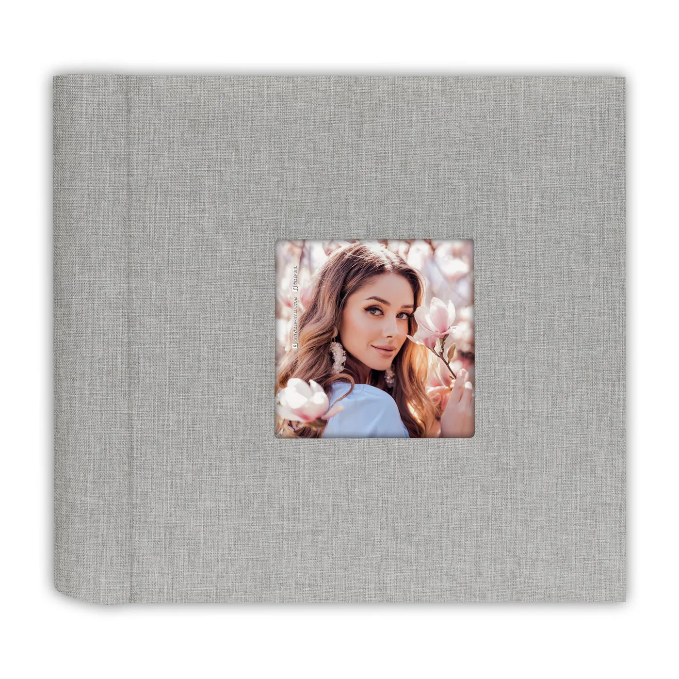 ZEP álbum de fotos slip-in, con tapa de tela, para 200 fotografías tamaño 10x15 cm, portada personalizable, con espacio para escribir comentarios o frases divertidas, para guardar tus recuerdos y tus