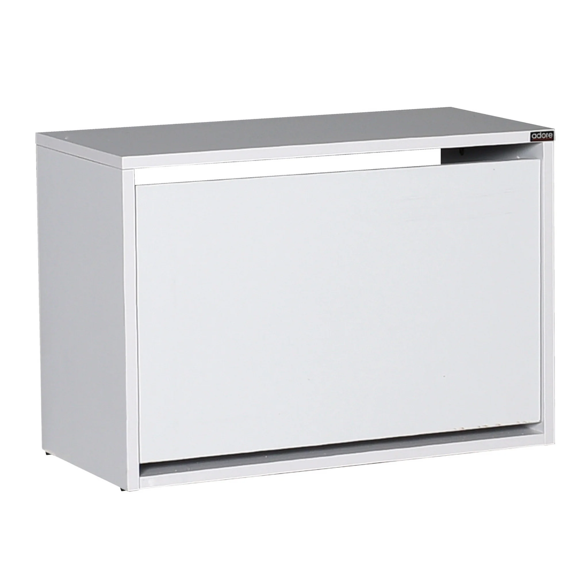 Zapatero,100% Tablero de aglomerado rechapado en melamina, Color Blanco WELLHOME