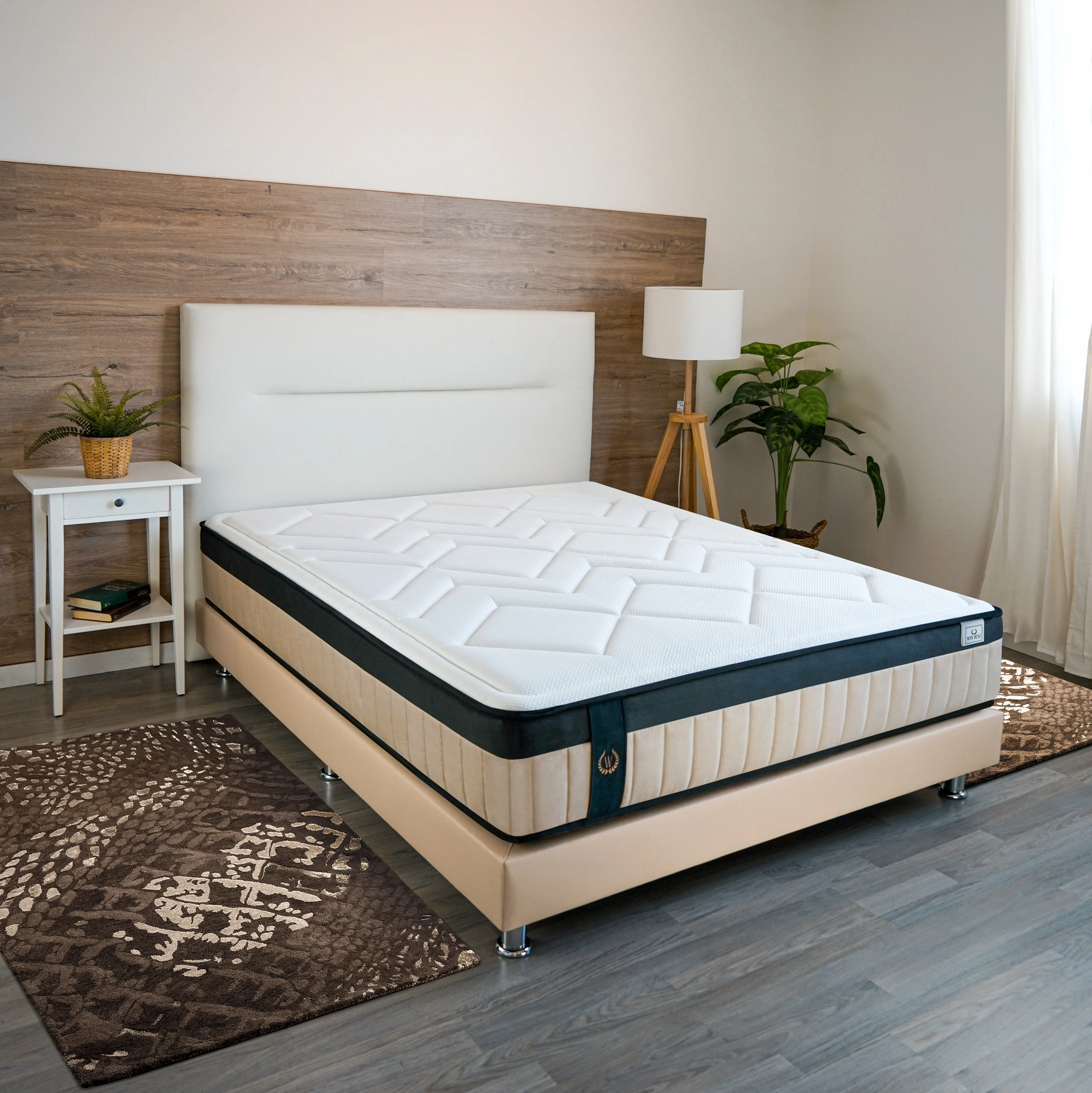 Win Rest mattress Cesar half firmness | Visco Gel | High density foam | Breathable