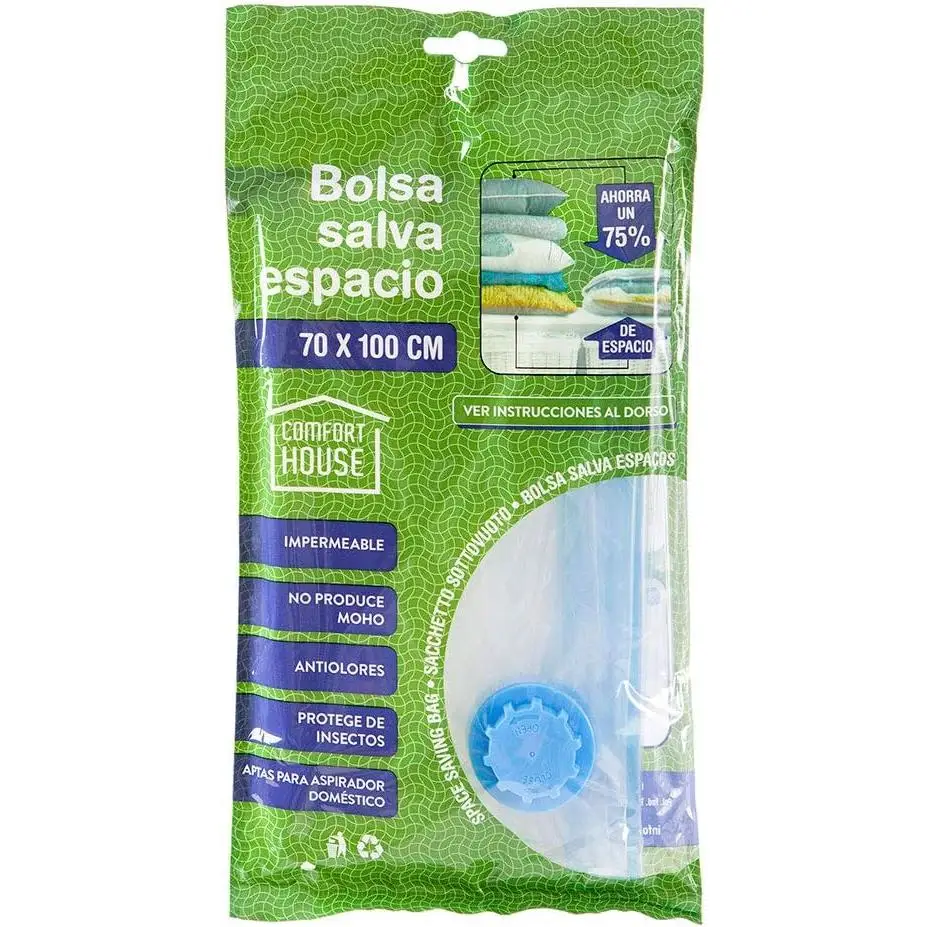 COM-FORT HOUSE  Bolsas de Vacío para Ropa  Paquete de 6 unidades  Cierre Hermético (70cm x 100cm)