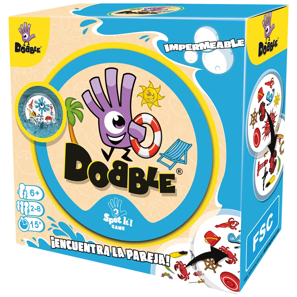 Asmodee Dobble Impermeable Juego De Mesa - Imagen 4