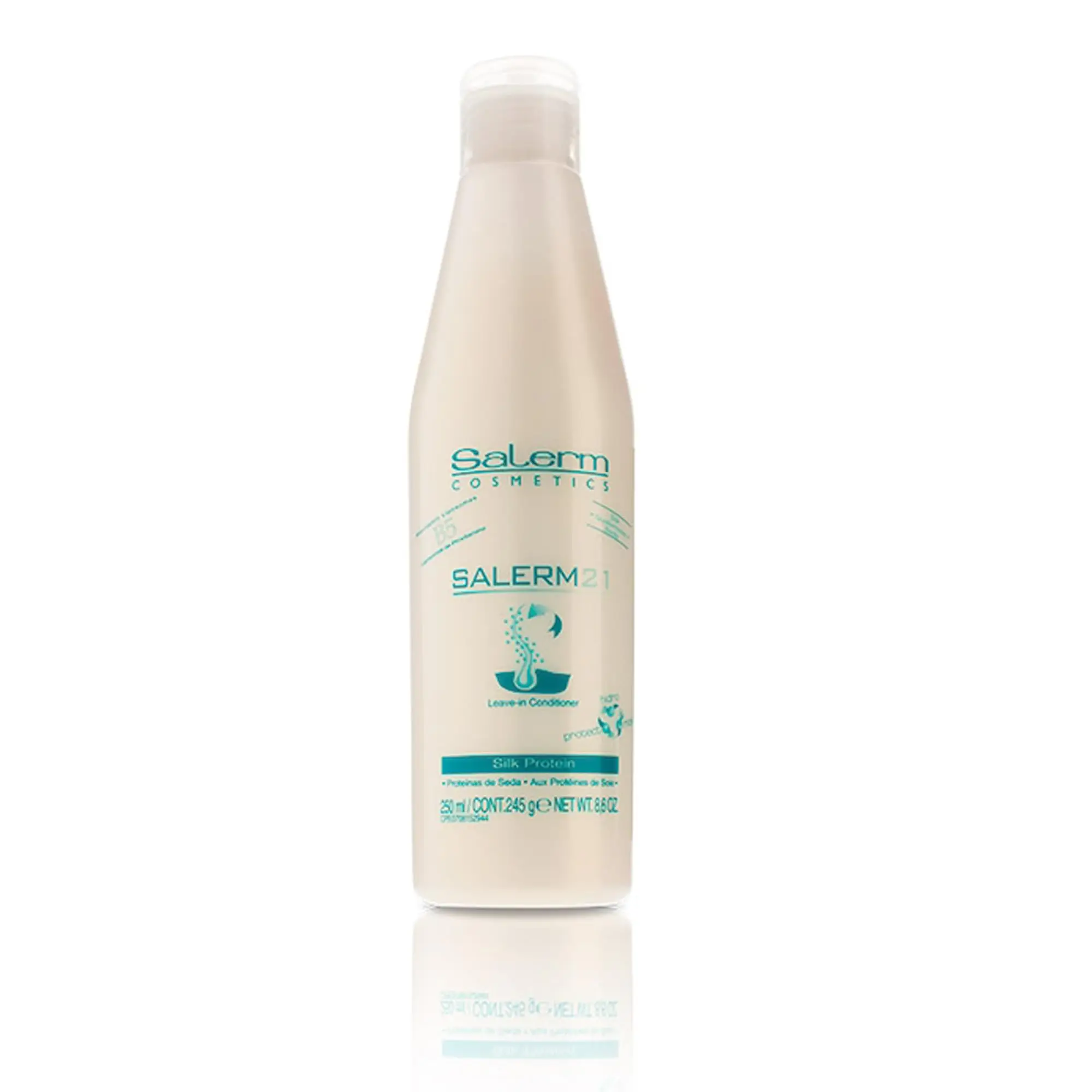 Salerm Cosmetics Acondicionador de Pelo Salerm 21 Silk Protein 250 Ml - Sin Aclarado  o con aclarado- Proteínas de Seda - Protector del Calor E Hidratante