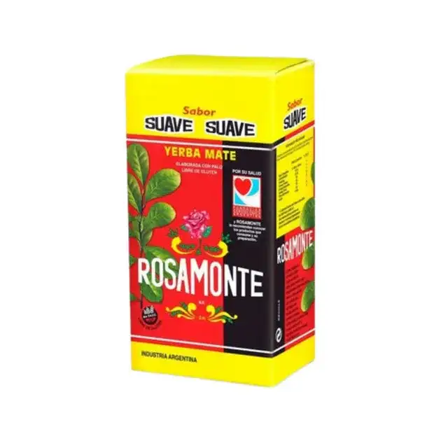 Yerba Mate Rosamonte Suave 1 kg - Sabor Suave y Redondeado, Ideal para Mates Agradables Todo el Día - QUMIR