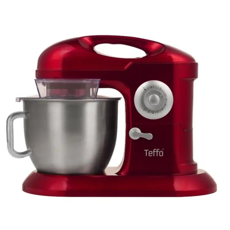 Amasadora Teffo  roja 7 litros de capacidad 10 posiciones 1200W de potencia